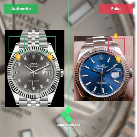 rolex datejust 41 fake vs real